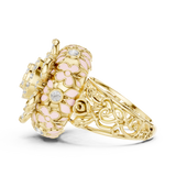 Gold Ring DDLR-767, Yellow Gold, view 3