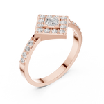 Gold Ring DDLR-745, Rose Gold, view 2