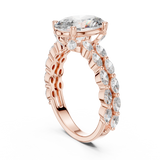 Gold Ring DDLR-064, Rose Gold, view 1