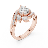 Gold Ring DDLR-436, Rose Gold, view 2