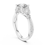 Gold Ring DDLR-932, White Gold, view 1