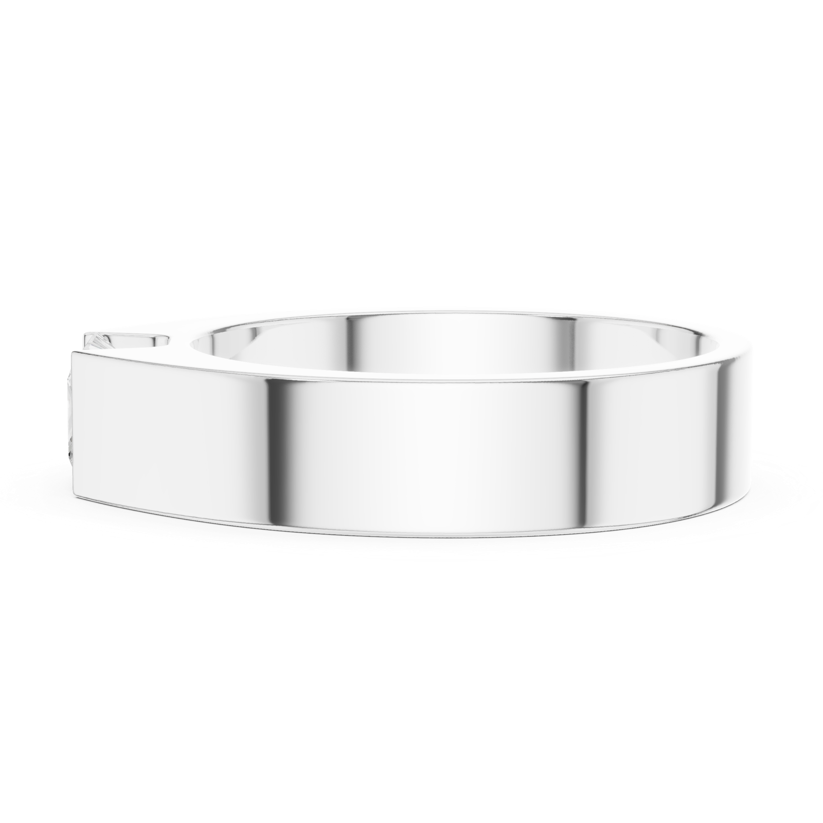 Gold Men's Ring GGR-0013, White Gold, view 3