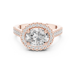 Gold Ring DDLR-322, Rose Gold, view 4