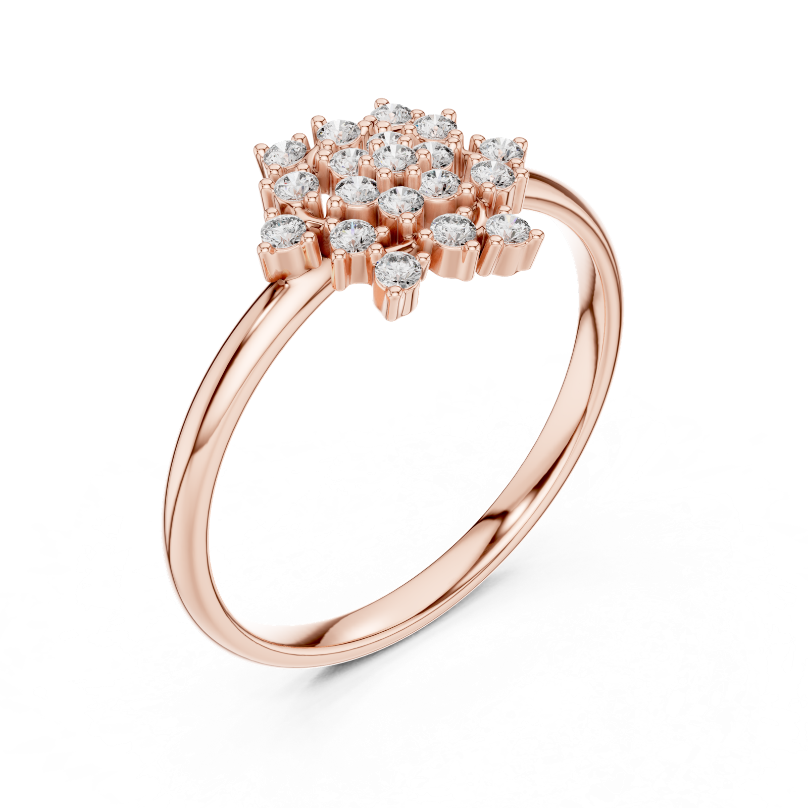 Gold Ring Ledis Ring, Rose Gold, view 2
