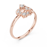 Gold Ring Ledis Ring, Rose Gold, view 2