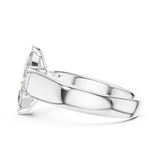 Gold Ring DDLR-067, White Gold, view 3