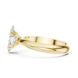 Gold Jewelry L36-8, Marquise center stone, Yellow Gold, view 3