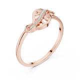 Gold Ring DR-6251, Rose Gold, view 2
