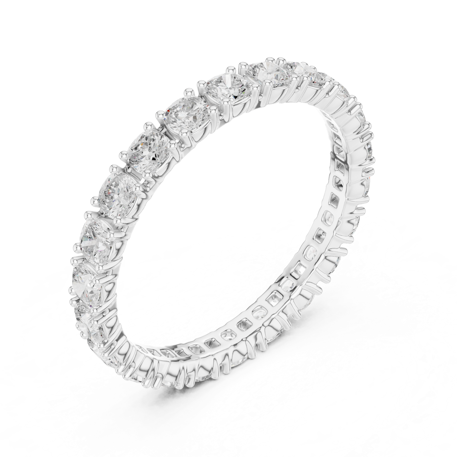 Gold Ring DDLR-623, White Gold, view 2