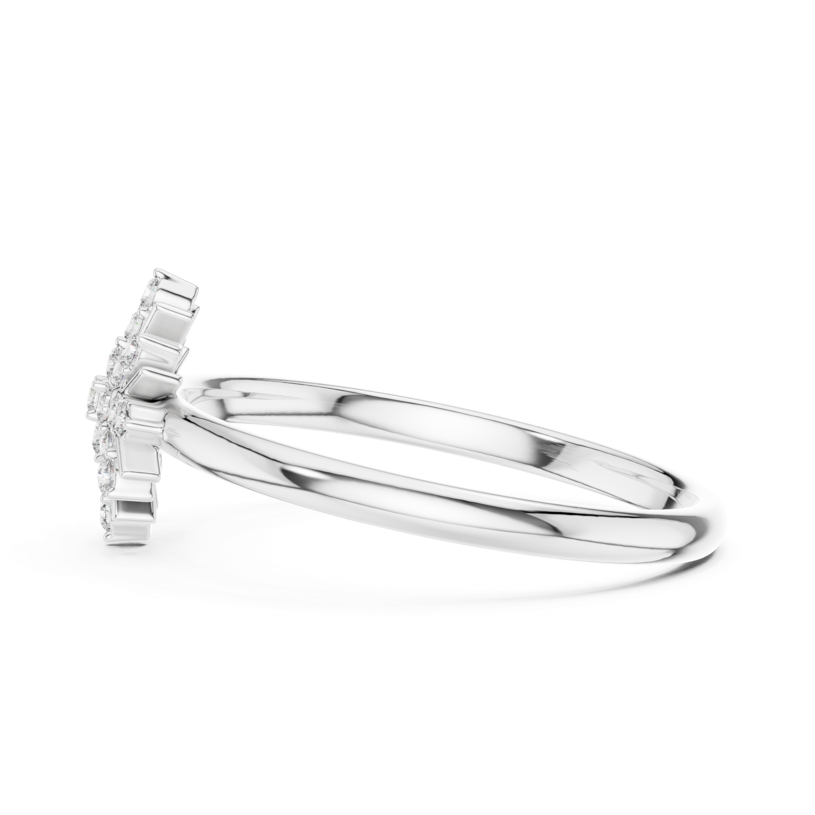 Gold Ring 1 (278), White Gold, view 3