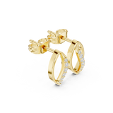 Gold Earrings SBER(26), Yellow Gold, view 1