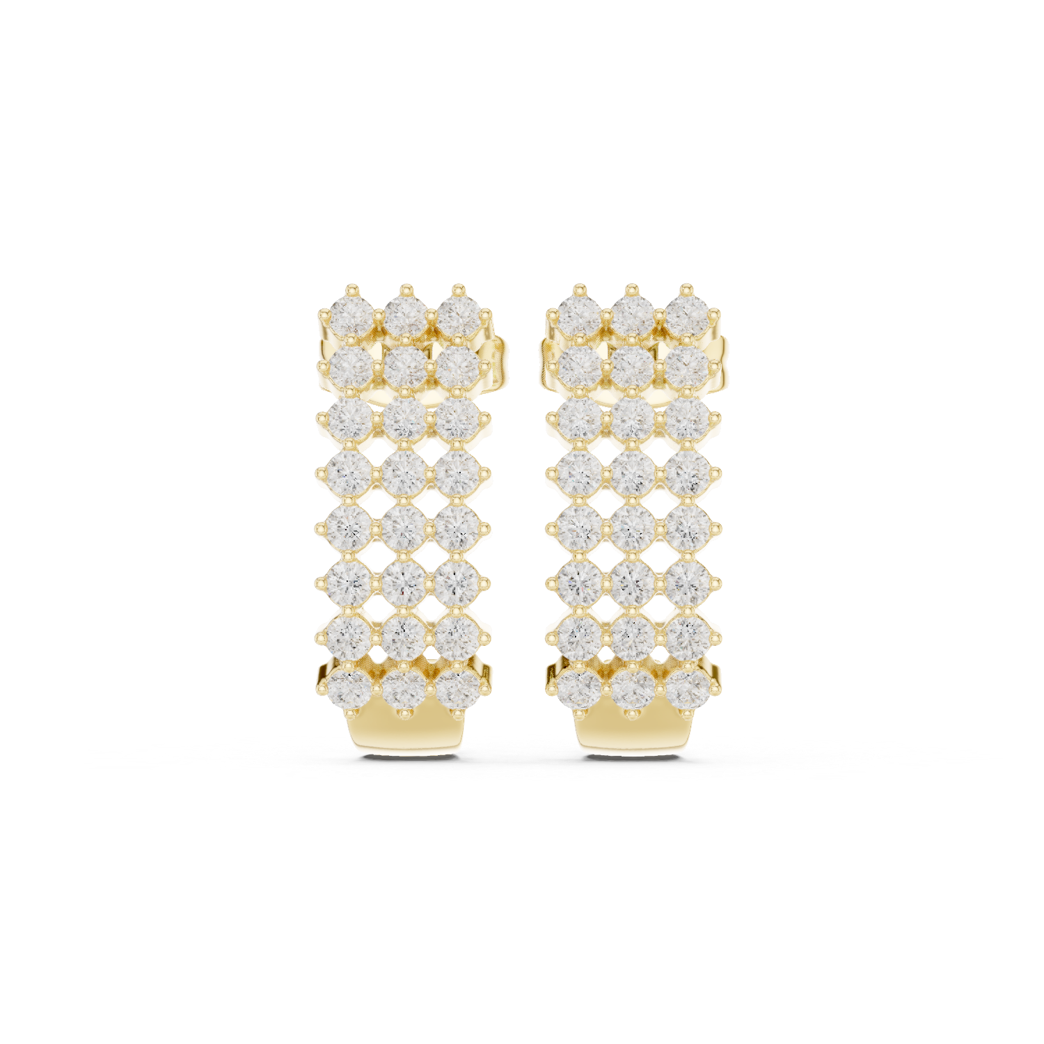 Gold Earrings SBER(55), Yellow Gold