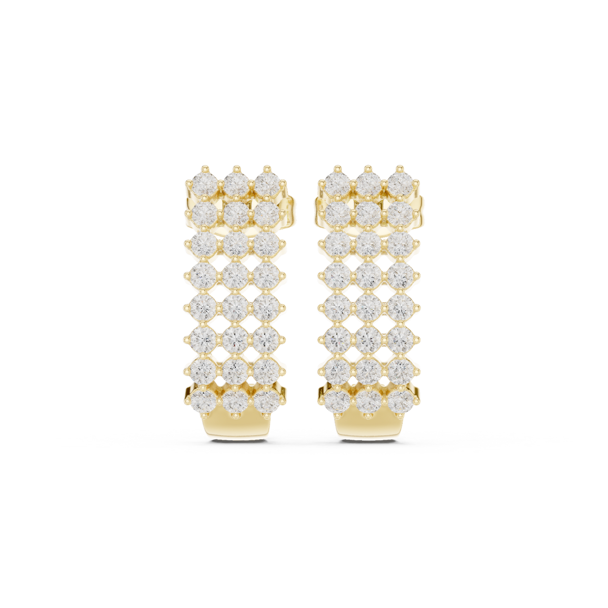 Gold Earrings SBER(55), Yellow Gold