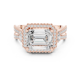 Gold Ring DDLR-339, Rose Gold, view 4