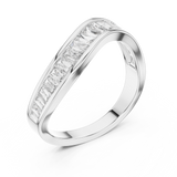 Gold Ring DDLR-009, White Gold, view 2