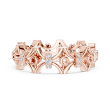 Gold Ring R47, Rose Gold, view 3