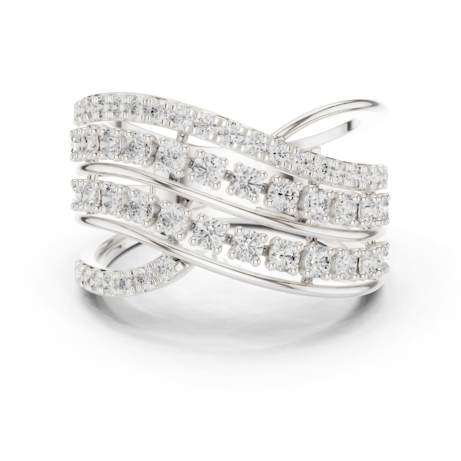 Gold Ring DDLR-820, White Gold