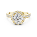 Gold Ring DDLR-345, Yellow Gold, view 4