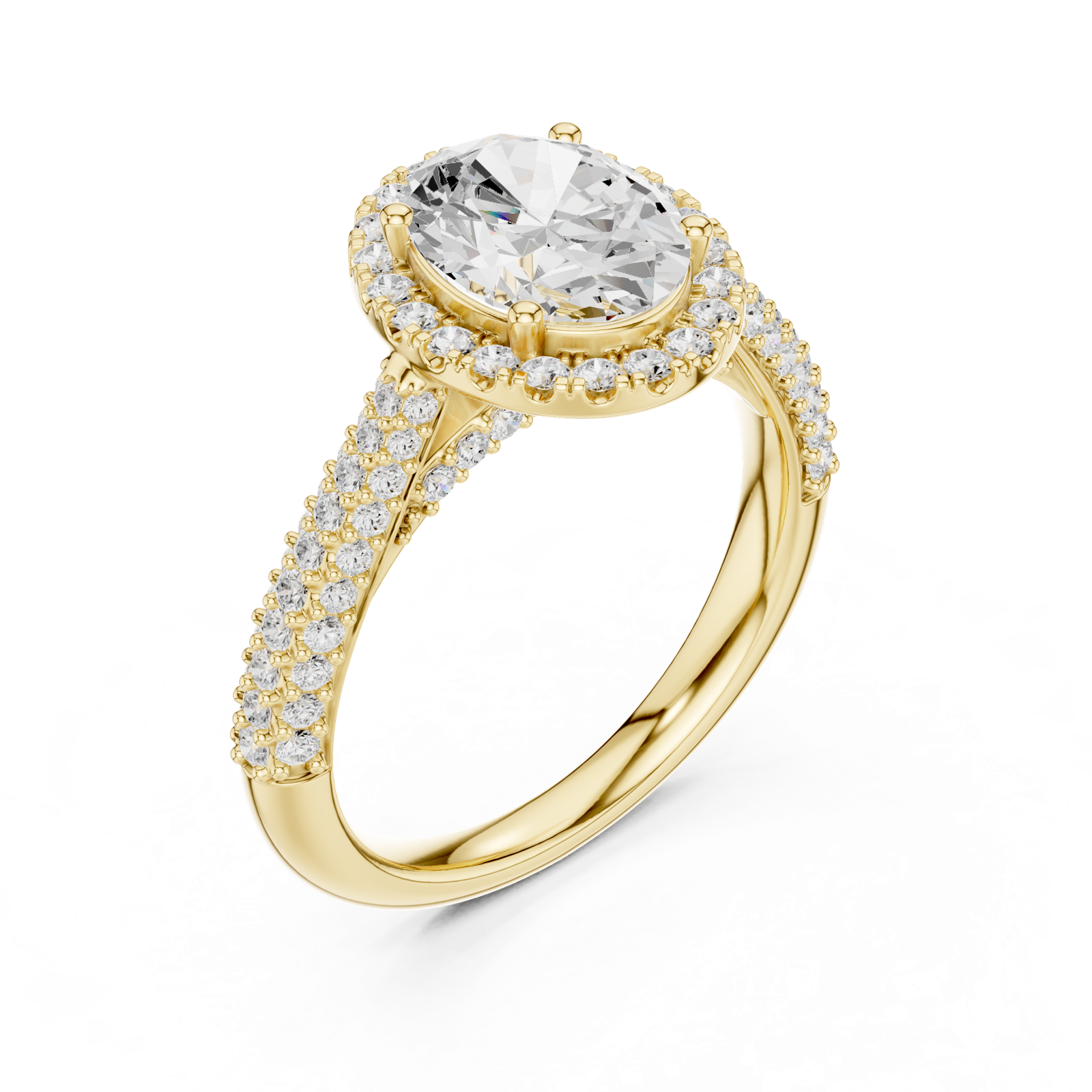 Gold Ring DDLR-364, Yellow Gold, view 2