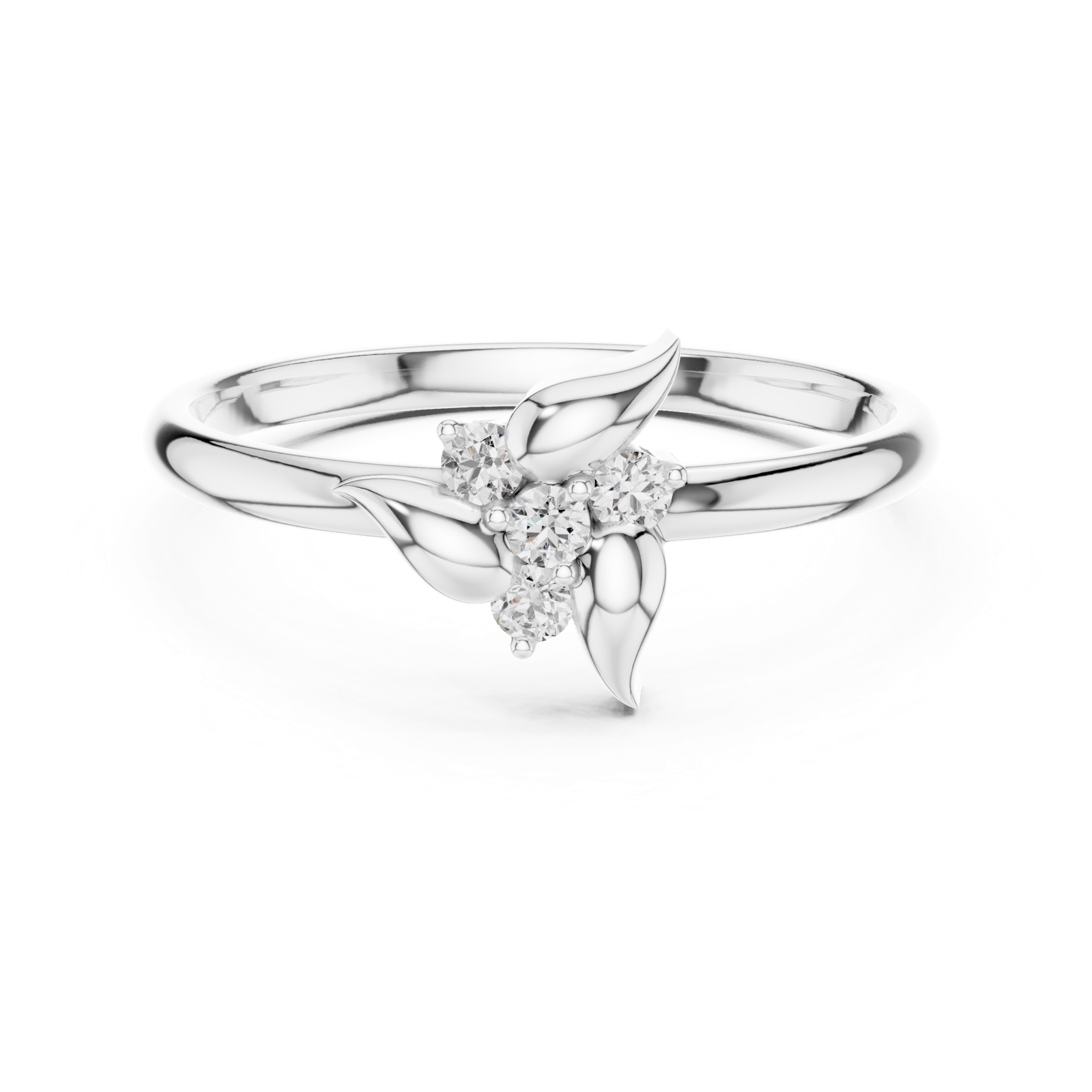 Gold Ring 1 (444), White Gold, view 4