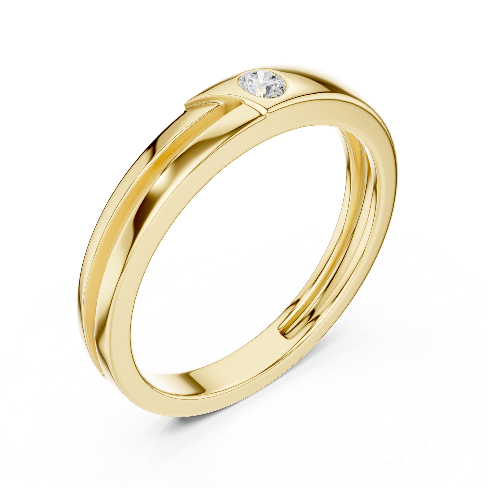 Gold Ring SBMR(32), Yellow Gold, view 2