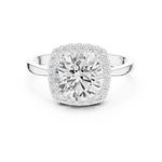 Gold Ring DDLR-809, White Gold, view 4
