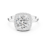 Gold Ring DDLR-809, White Gold, view 4