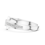 Gold Ring LR-01 (39), White Gold, view 3