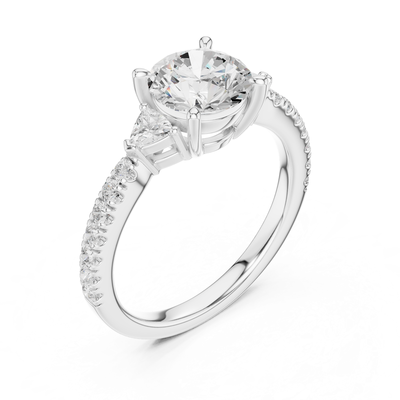 Gold Ring DDLR-863, White Gold, view 2