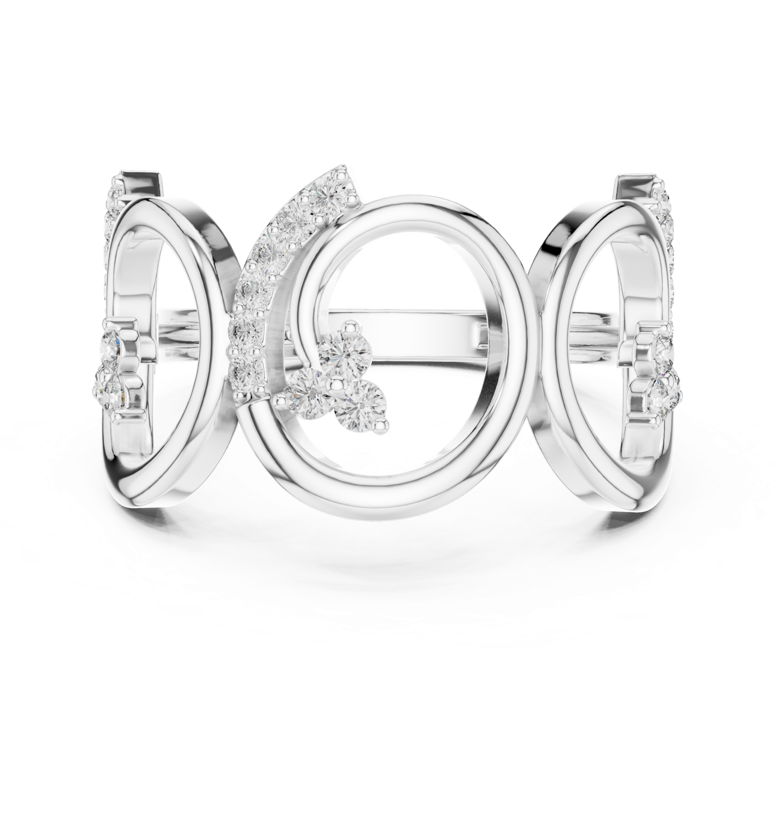 Gold Ring GHFTG, White Gold, view 4