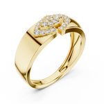 Gold Ring LR-01 (34), Yellow Gold, view 2