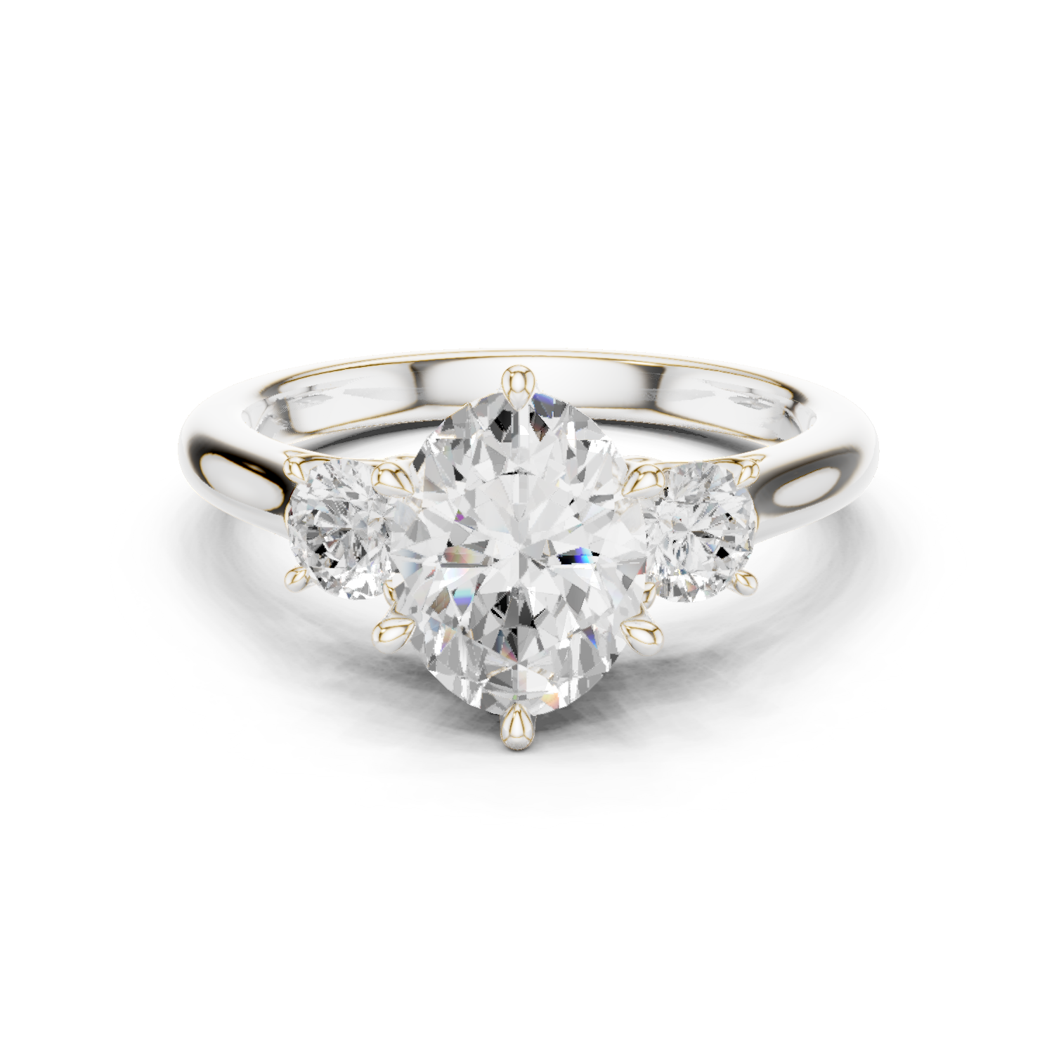Gold Ring DDLR-895, White Gold