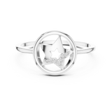Gold Ring DR-6233, White Gold, view 4