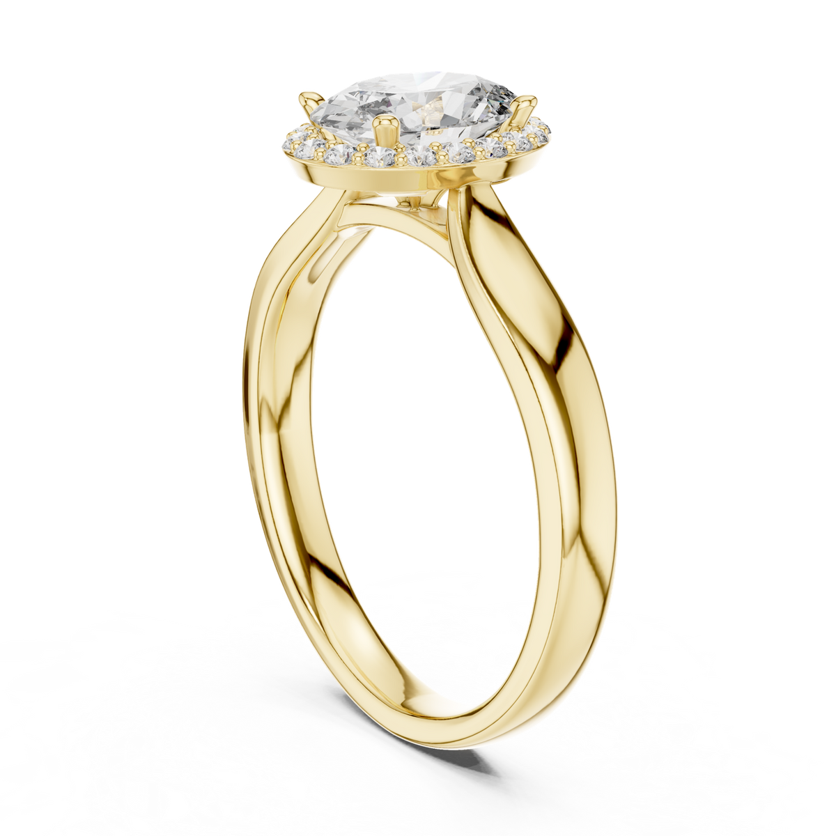 Gold Ring 00001L (47), Yellow Gold, view 1