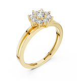Gold Ring ALR-141, Yellow Gold, view 2