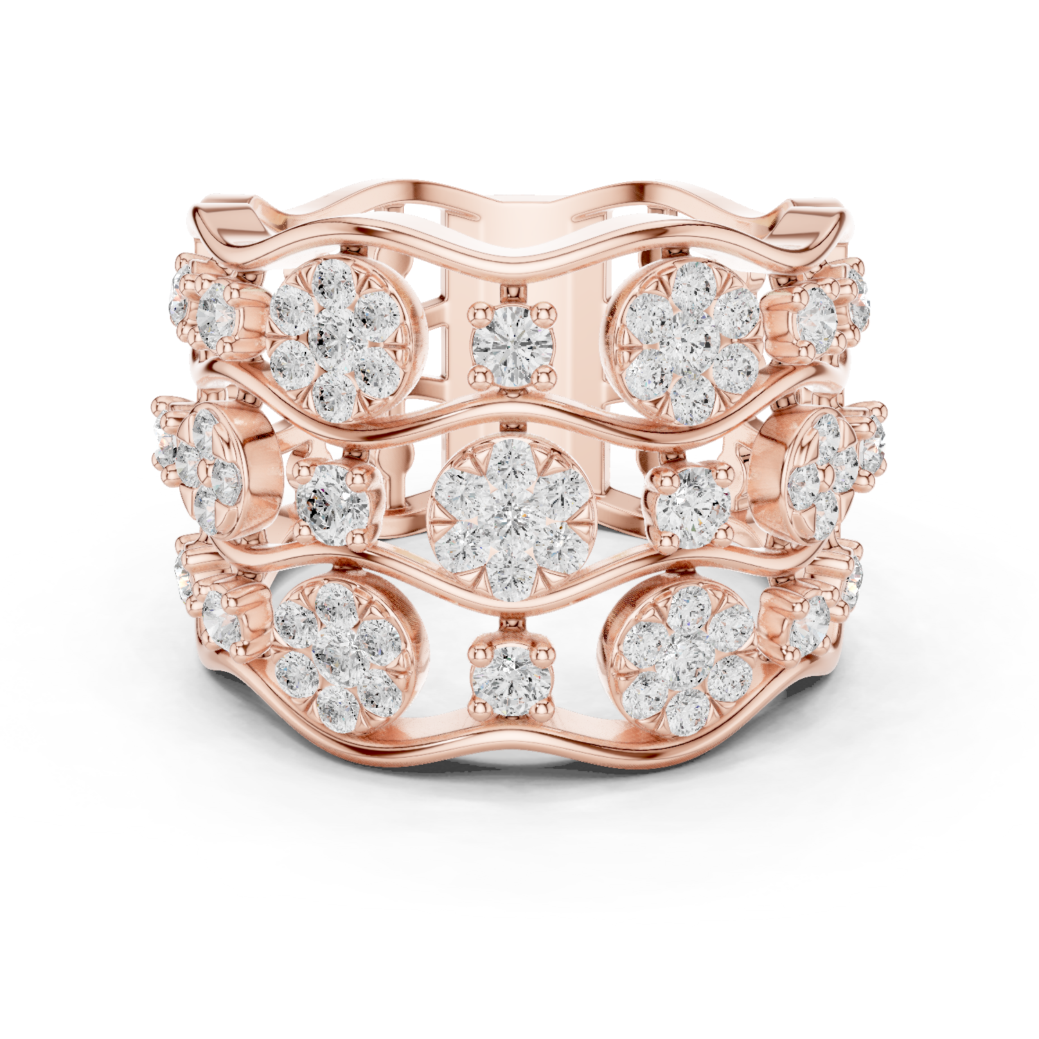 Gold Ring DDLR-813, Rose Gold