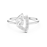 Gold Ring HLR-229, White Gold
