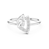 Gold Ring HLR-229, White Gold