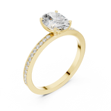 Gold Ring DDLR-1061, Yellow Gold, view 2