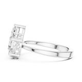 Gold Ring DDLR-532, White Gold, view 3