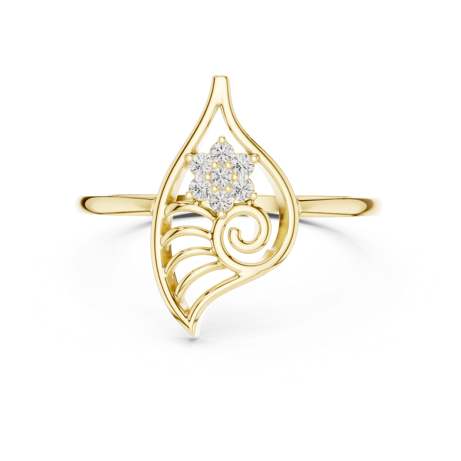 Gold Ring DR-6229, Yellow Gold