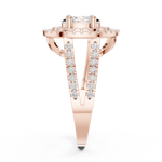 Gold Ring DDLR-348, Rose Gold, view 3