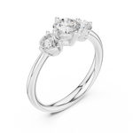 Gold Ring DDLR-653, White Gold, view 2