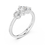 Gold Ring DDLR-653, White Gold, view 2