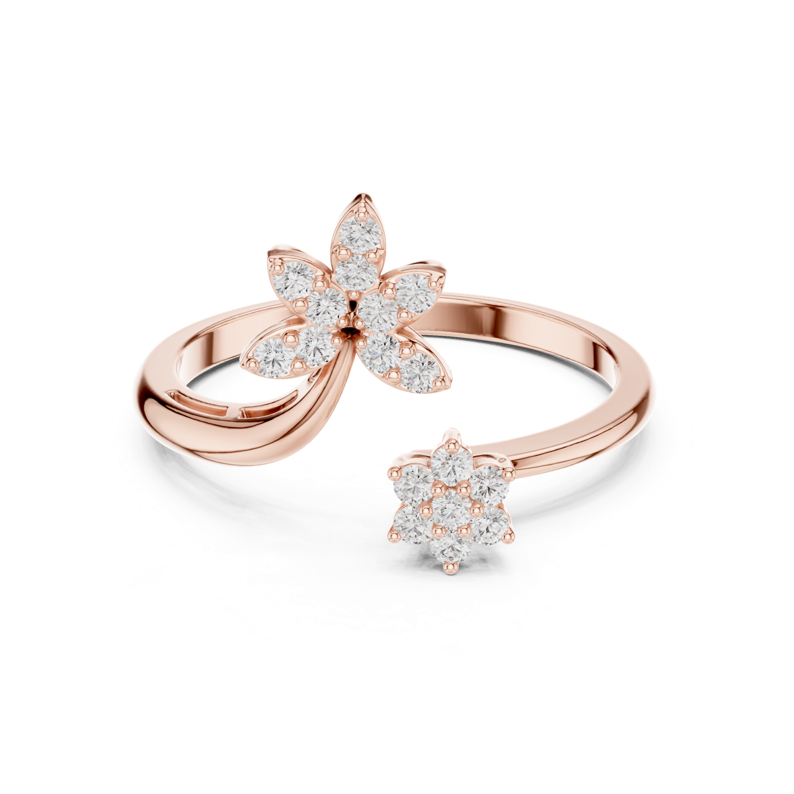 Gold Ring Ledis Ring, Rose Gold, view 4