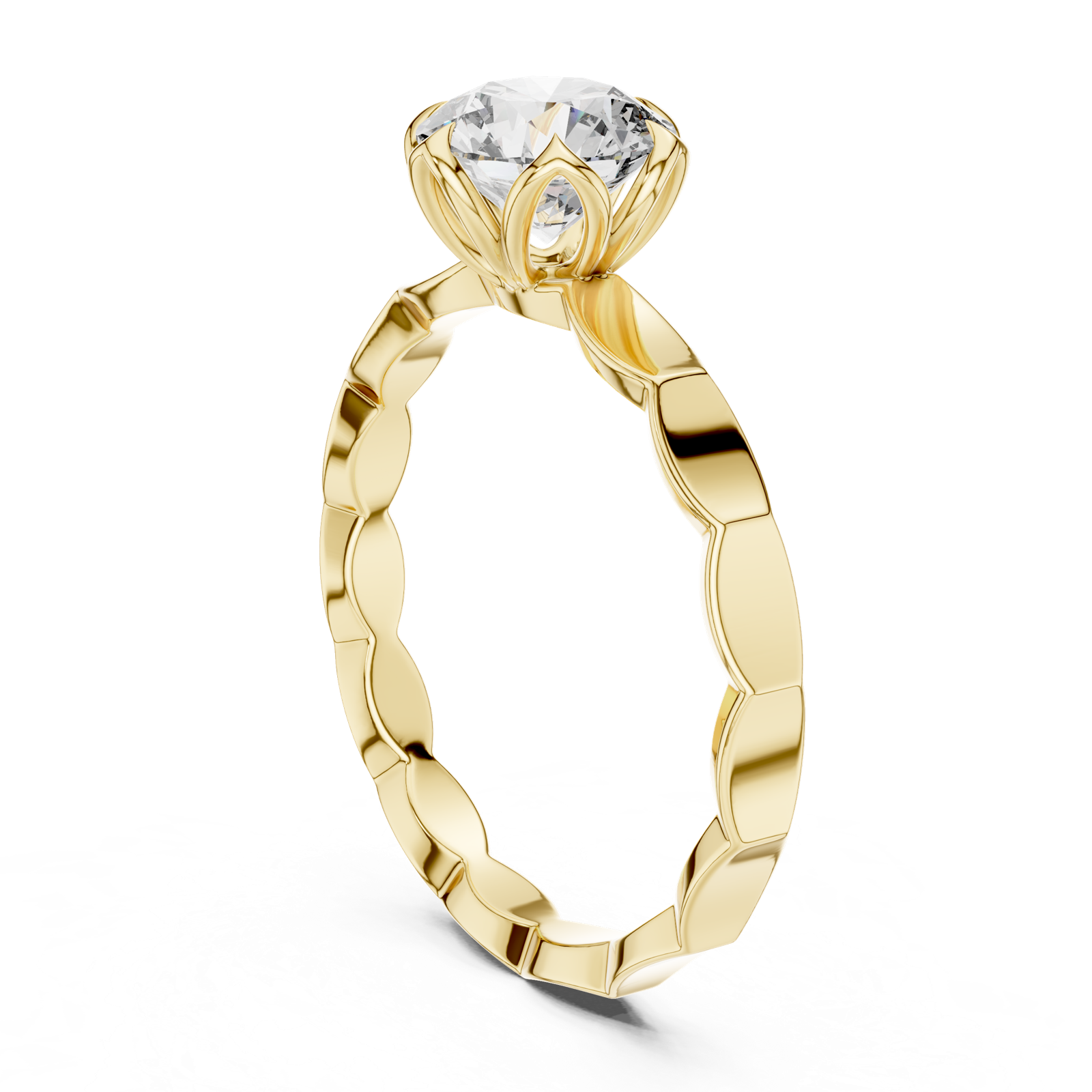 Gold Ring LR-0019, Yellow Gold, view 1