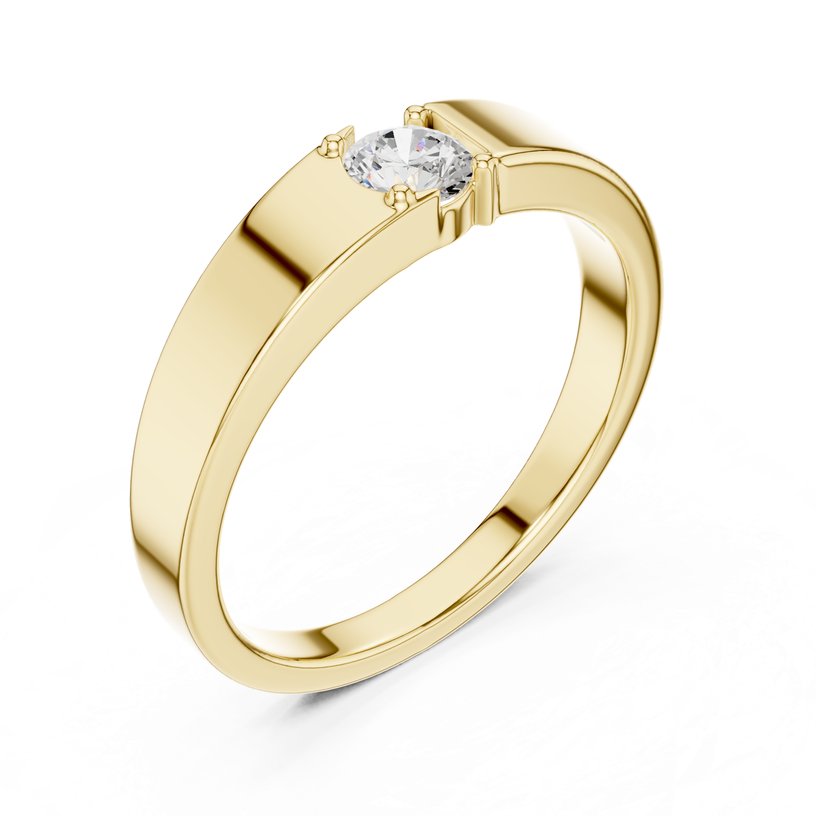 Gold Ring SBMR(38), Yellow Gold, view 2