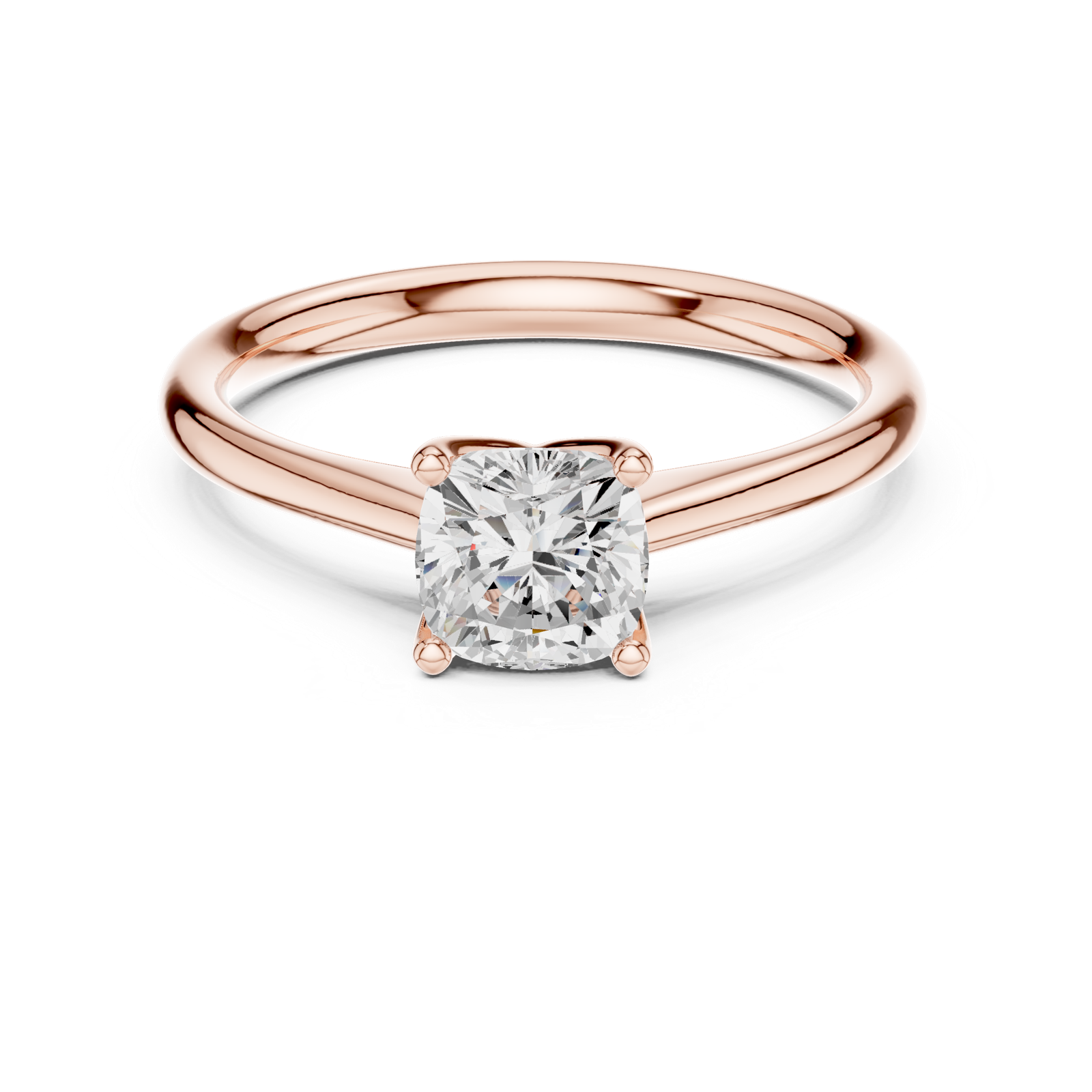 Gold Ring DDLR-797, Rose Gold, view 4