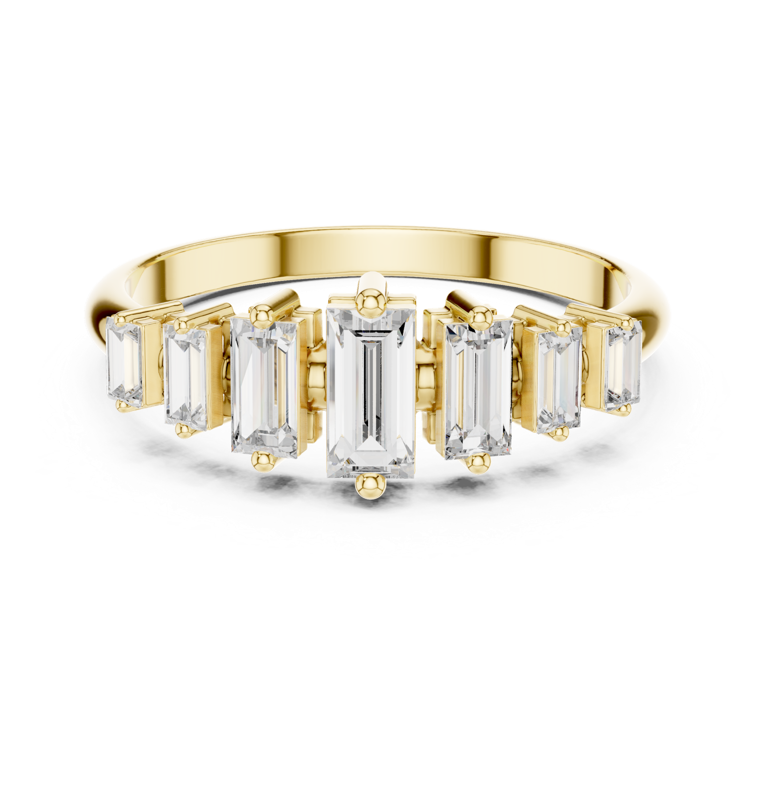 Gold Ring ALR-98, Yellow Gold, view 4