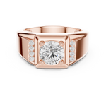 Gold Ring SBMR(47), Rose Gold, view 4